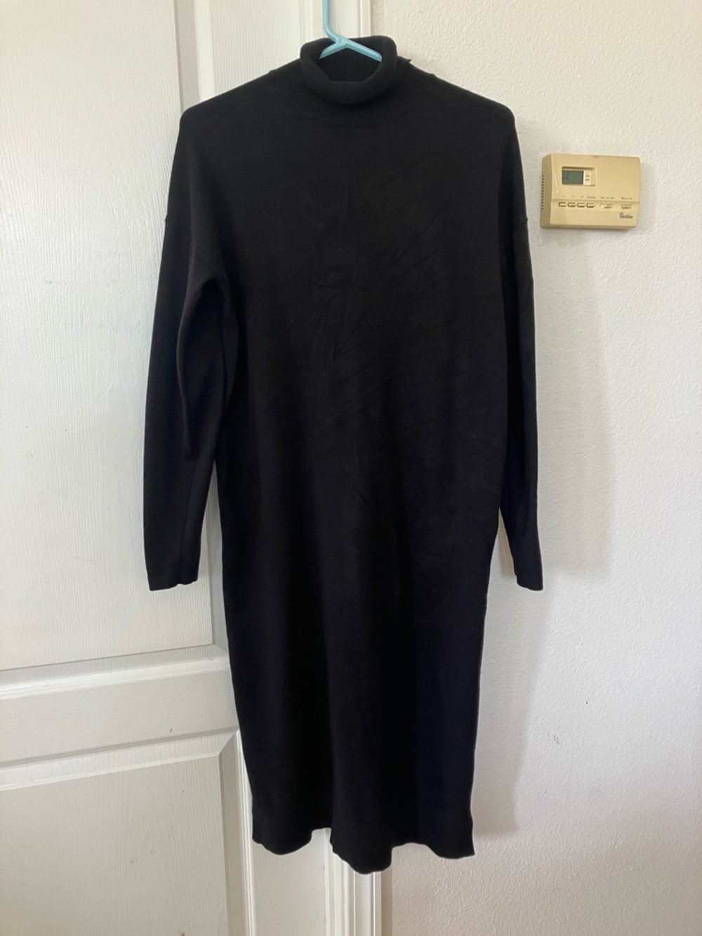 SHEIN Black Ribbed Turtleneck Sweater Size S